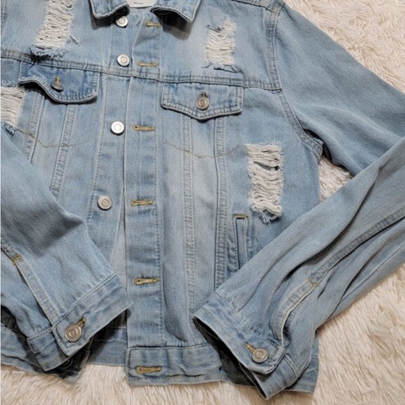 Distressed Jean Jacket - Picture 3 of 3
